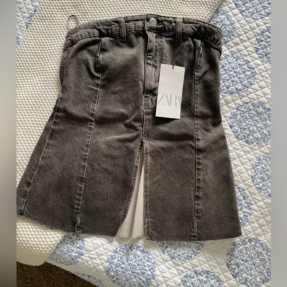 Zara Charcoal Denim top